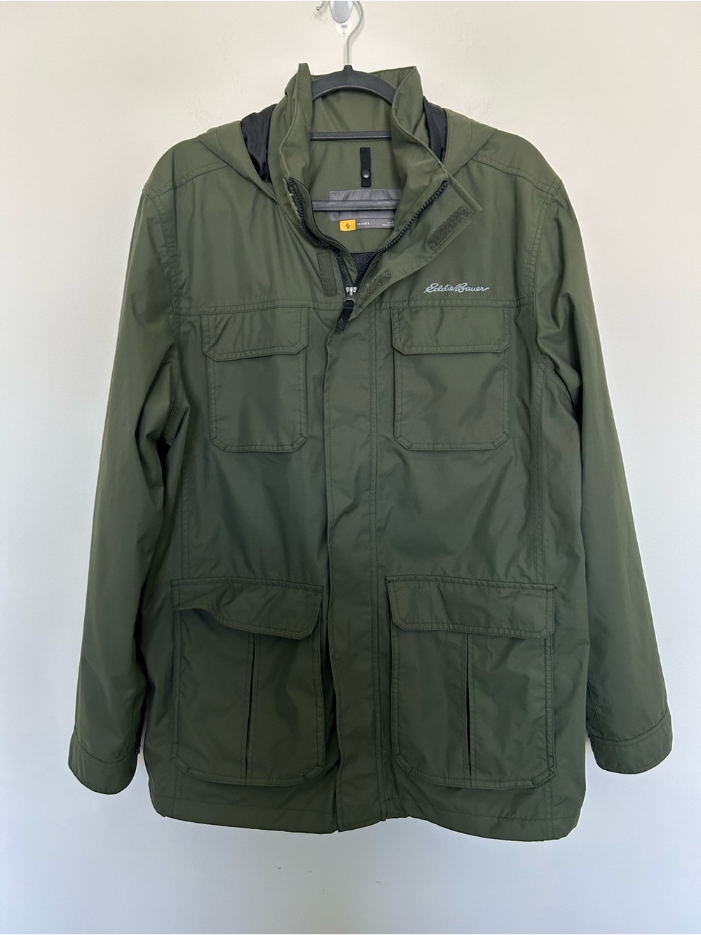 Eddie Bauer Travex Jacket Coat with Hood Green Size Large